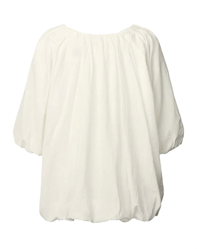 Rabens Saloner - Rachelle Voile Cloud Bluse - White